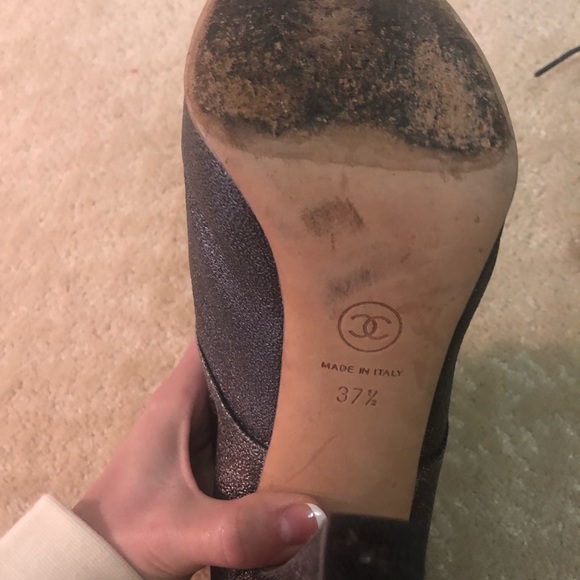 Chanel Platform Lace Up Ankle Booties - Picture 9 of 11